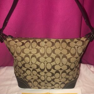 Coach Tan/Brown Hobo Purse Authentic